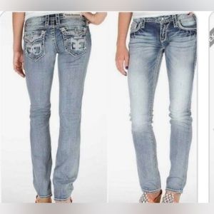 Rock Revival Lily Straight Jeans (Size 28)